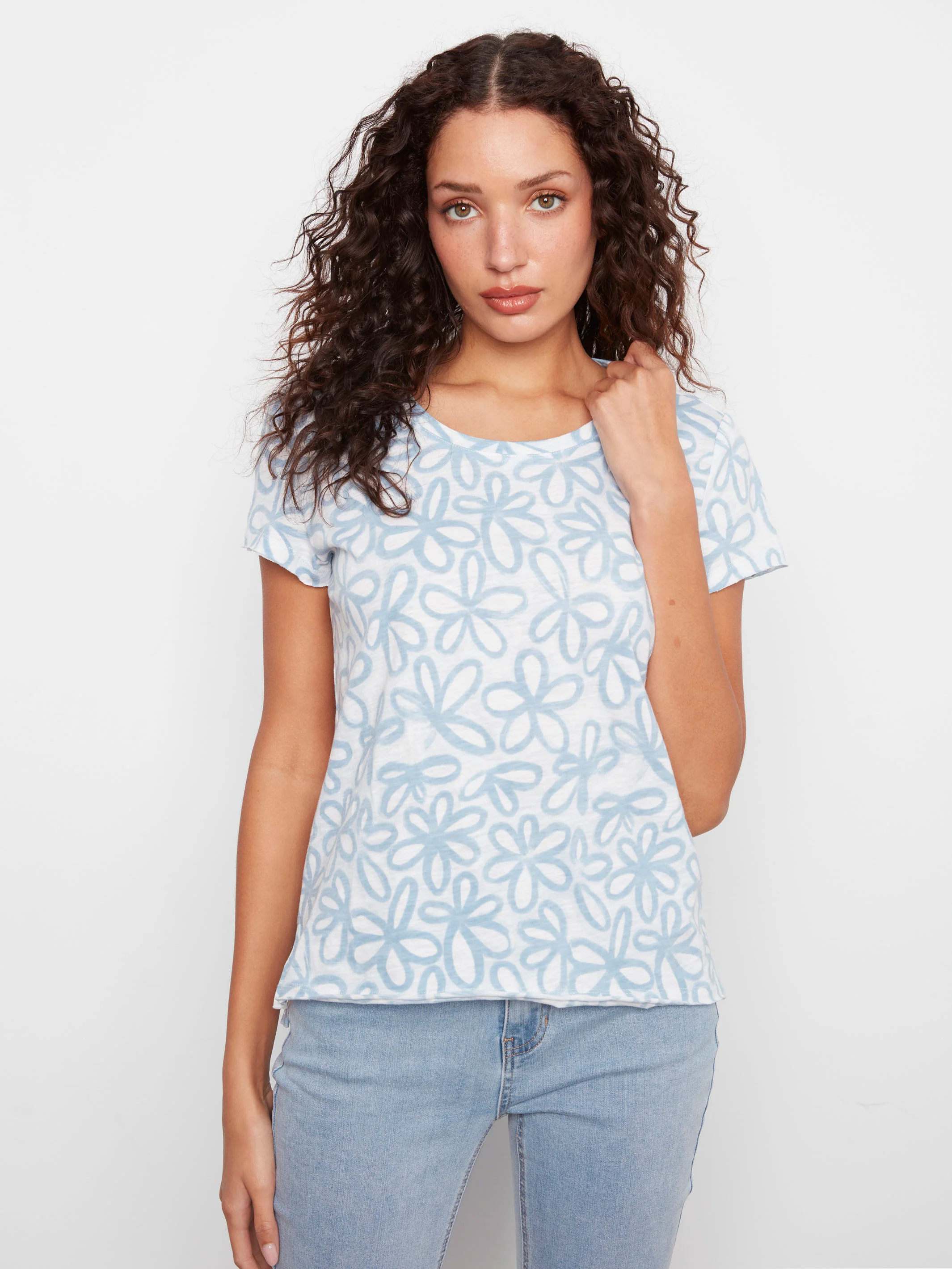 Printed Organic Cotton T-Shirt - Brielle - Image 2