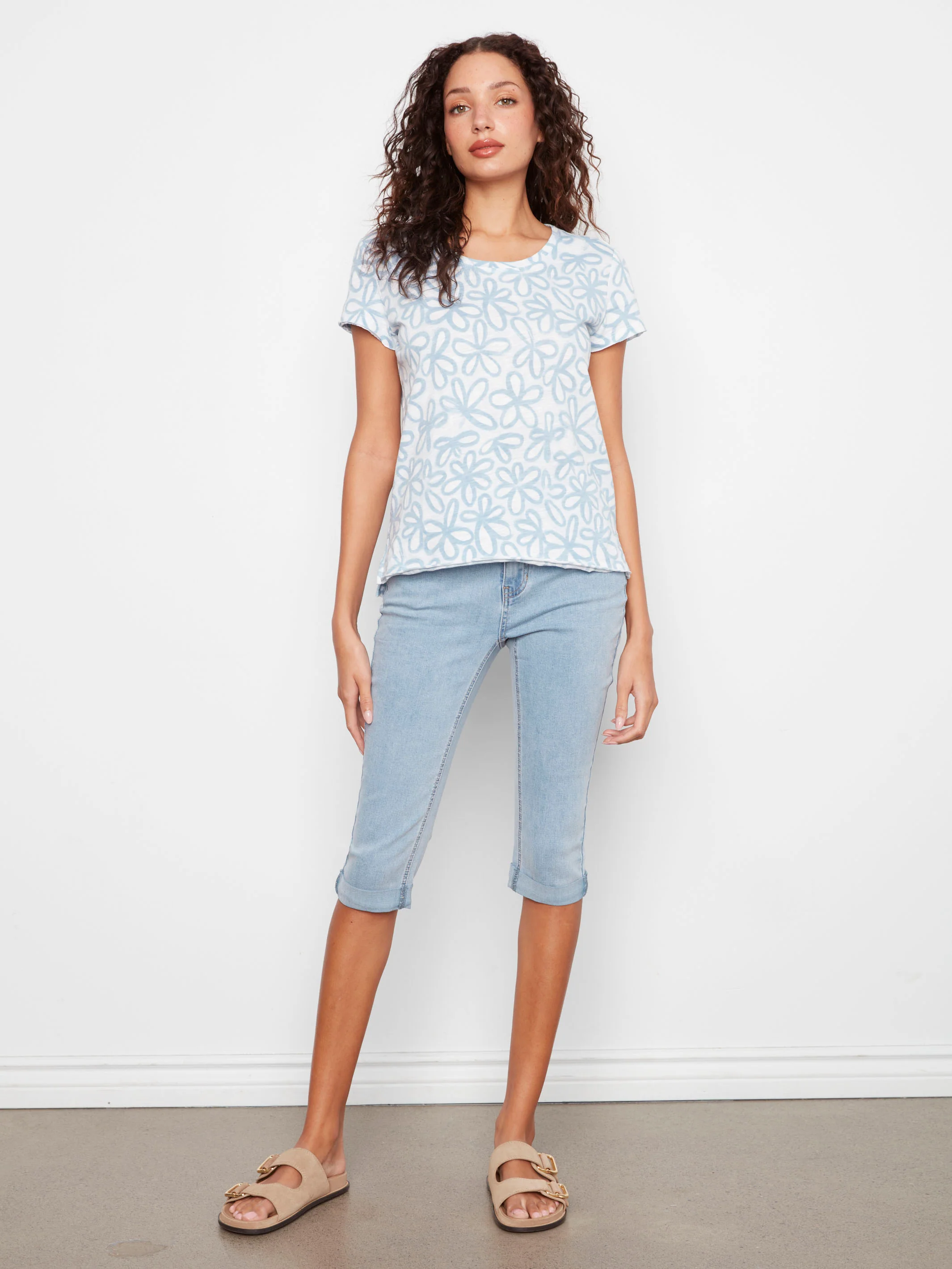 Printed Organic Cotton T-Shirt - Brielle - Image 3