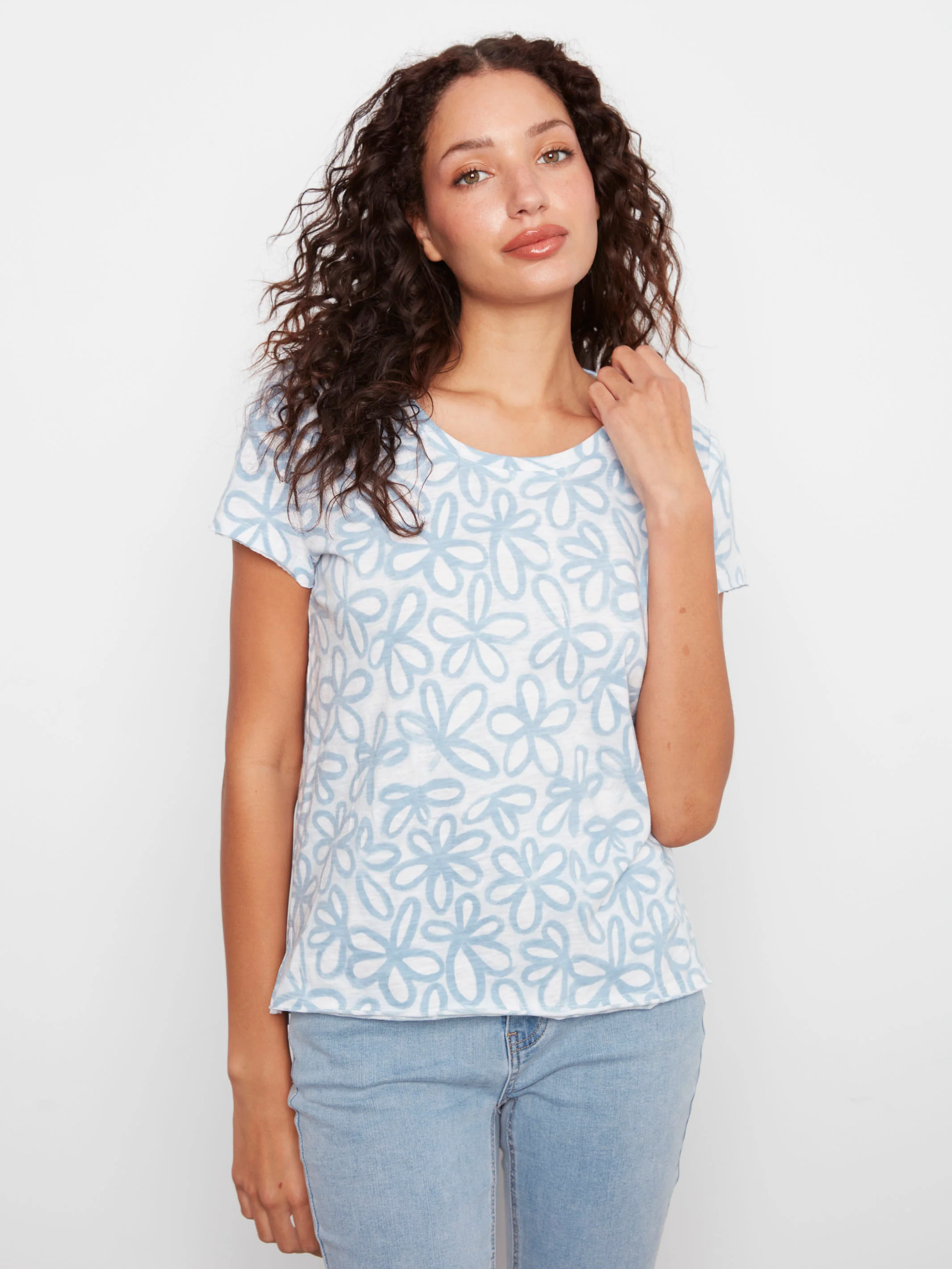 Printed Organic Cotton T-Shirt - Brielle - Image 9